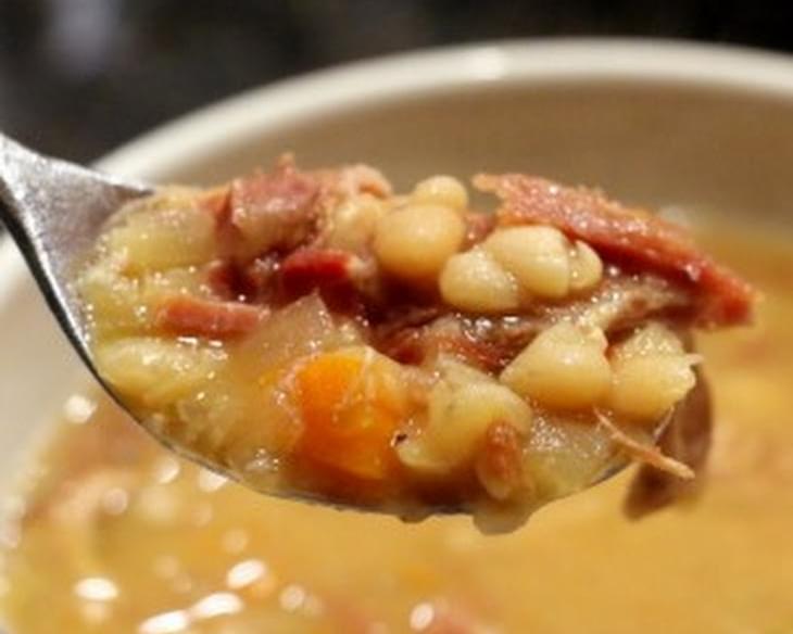 Crock Pot Ham Bone and Bean Soup