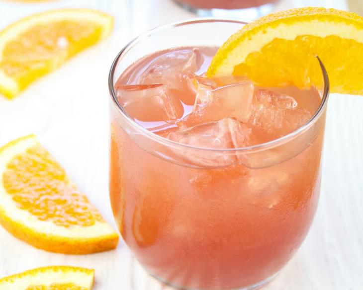 Orange Pomegranate Moscato Cocktail