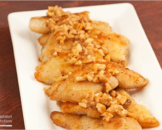 Spicy Honey-Cashew Catfish