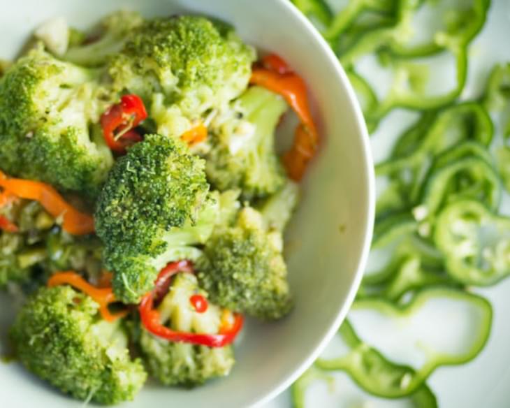 Cold Broccoli Salad With Peppers