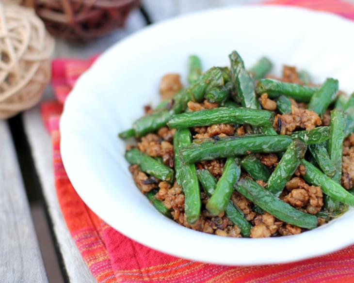 Stir-fried Green Beans with Minced Pork in XO Sauce