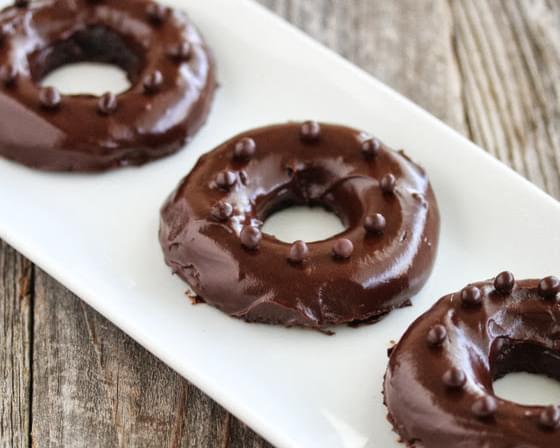 1 Minute Microwave Chocolate Mochi Donuts