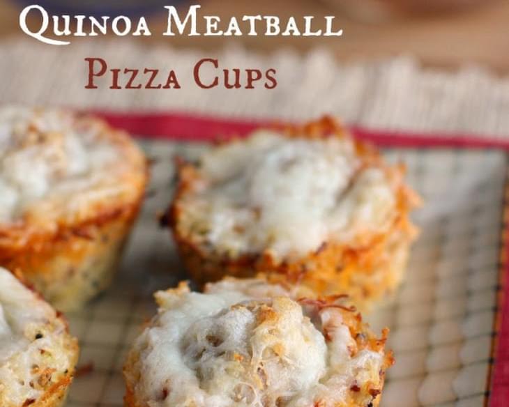 Quinoa Meatball Pizza Cups