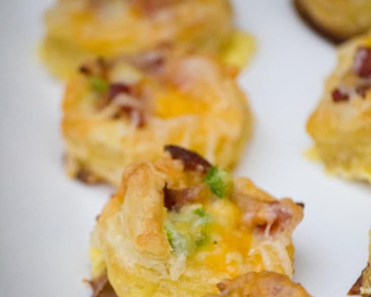 Bacon and Egg Breakfast or Brunch Pastries #PuffPastry