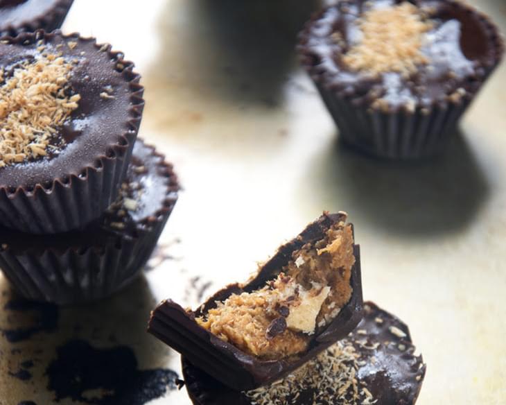 Girl Scout Samoa Cookie Chocolate Cups