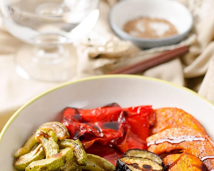 Roasted Vegetables with Balsamic Glaze