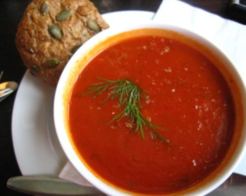 Fresh Cream of Tomato Soup recipe - 119 calories