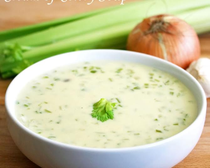 Homemade Cream of Celery Soup