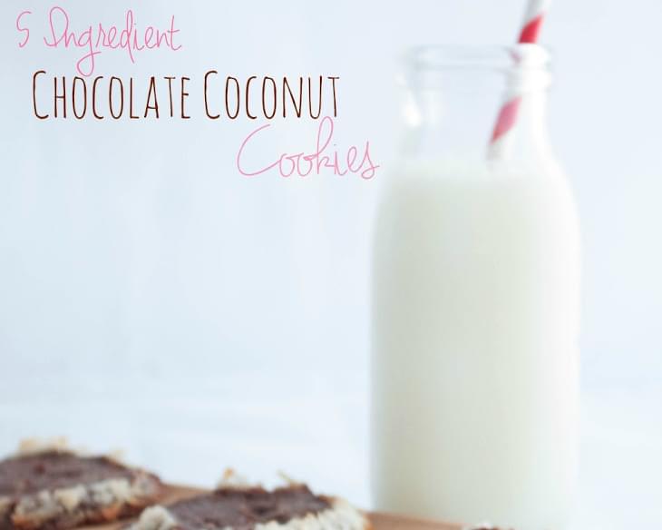 5 Ingredient Chocolate Coconut Slice and Bake Cookies