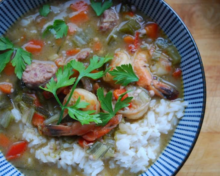 Gumbo with Shrimp and Andouille