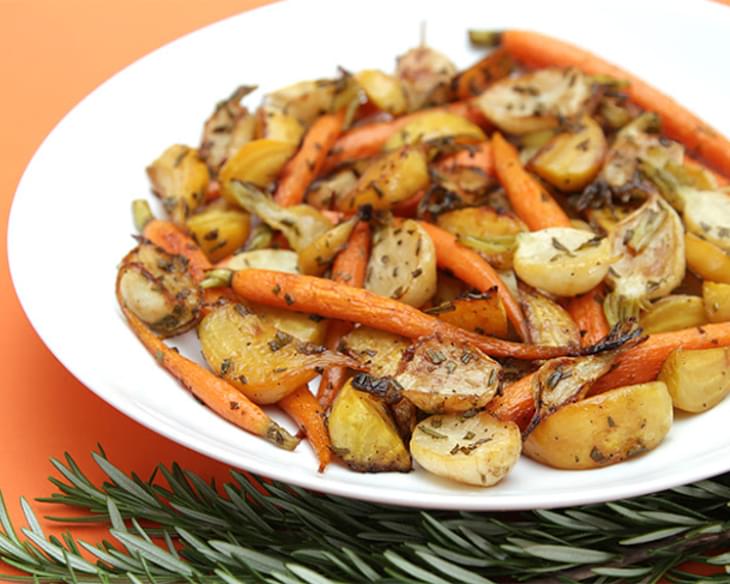 Rosemary-roasted Root Vegetables Agrodolce