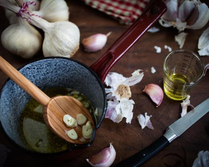Garlic Infused Oil - Two Ways