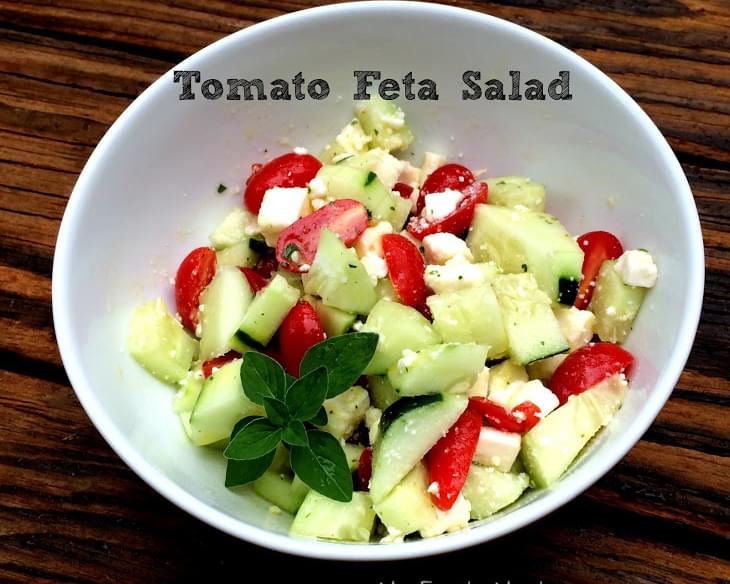 Tomato Feta Salad and Greek Dressing