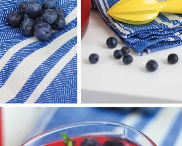 Blueberry and Basil lemonade
