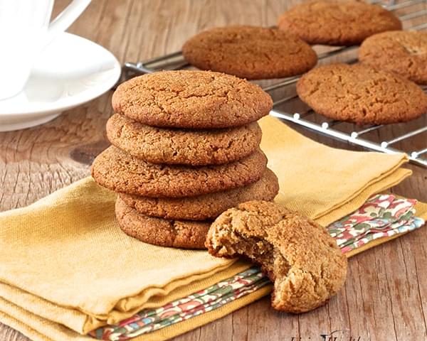 Soft and Chewy Ginger Cookies (gluten & grain free)