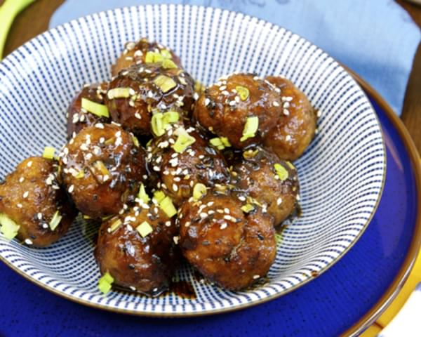 Lean Meatballs with Teriyaki Sauce