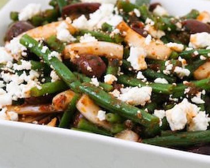 Green Bean Salad with Greek Olives and Feta Cheese