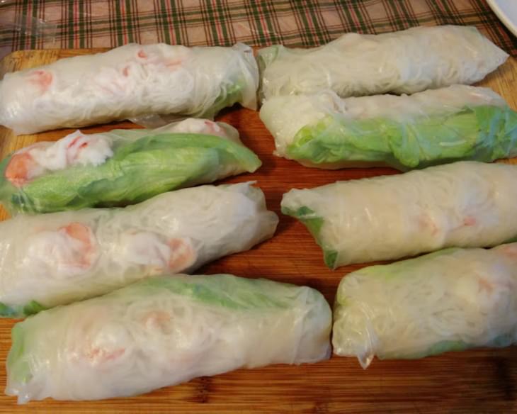 Salad Rolls/summer Rolls (vegetarian Friendly Option)