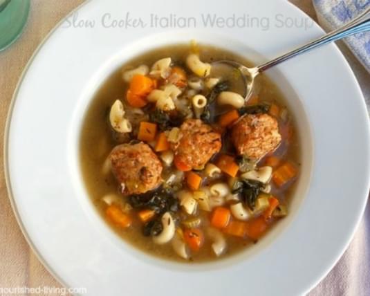 Easy Slow Cooker Italian Wedding Soup