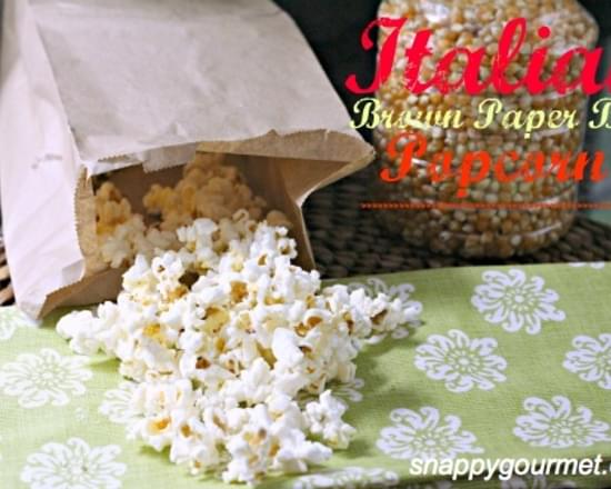 Italian Brown Paper Bag Popcorn