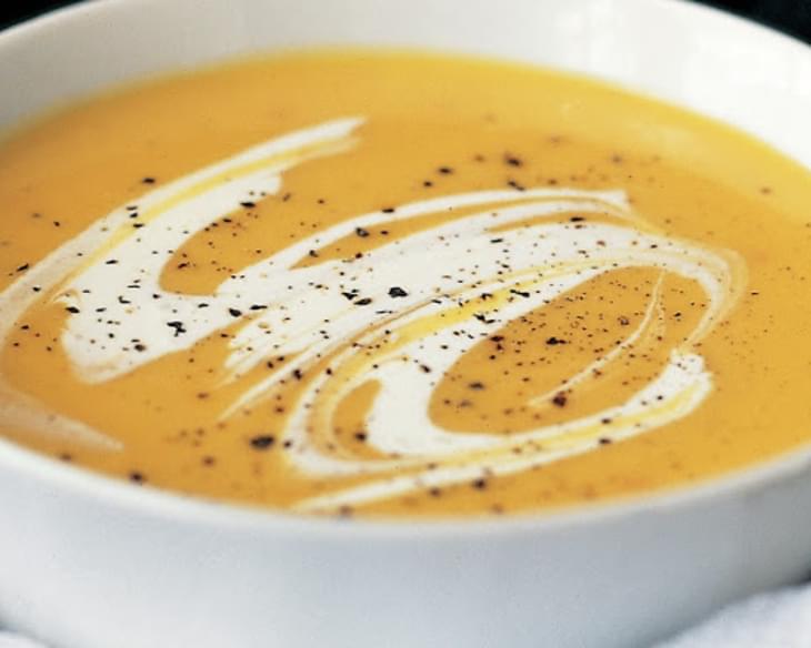 Pumpkin Soup With Chilli And Sour Cream