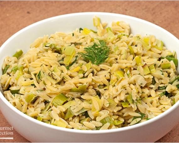 Orzo with Creamy Leeks and Dill