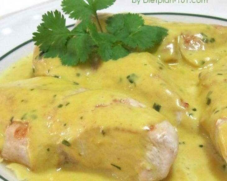 Chicken Breast with Tarragon-Mustard Cream Sauce (for South Beach Phase 1)