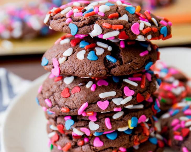 Chocolate Cake Mix Cookies