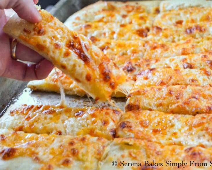 Pizzeria Style Cheesy Breadsticks