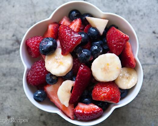 Mixed Berry and Banana Fruit Salad