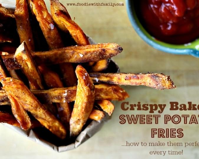 Guaranteed Crispy BAKED Sweet Potato Fries
