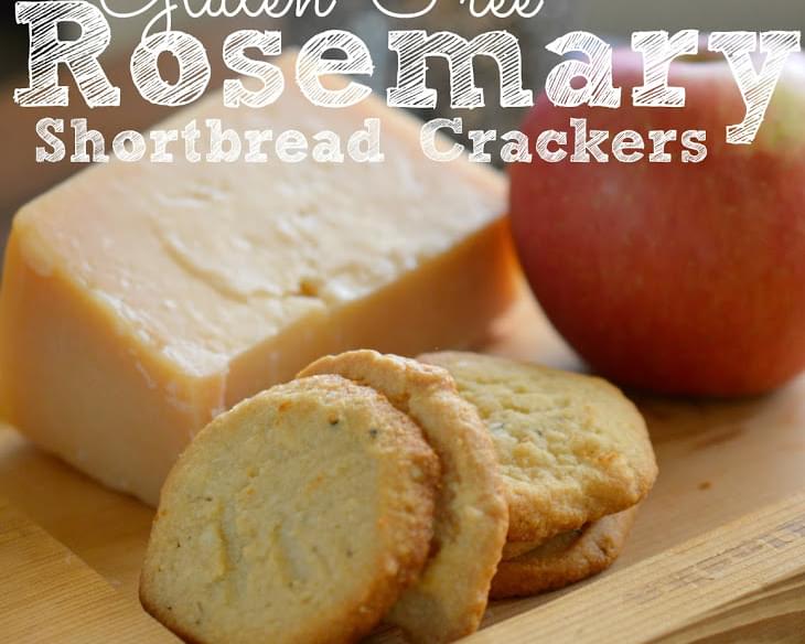 Gluten Free Rosemary Shortbread Crackers