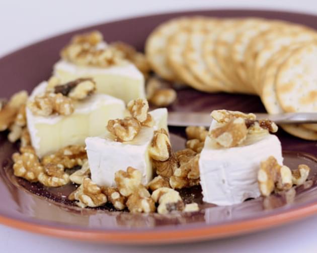 Brie with Walnuts and Honey