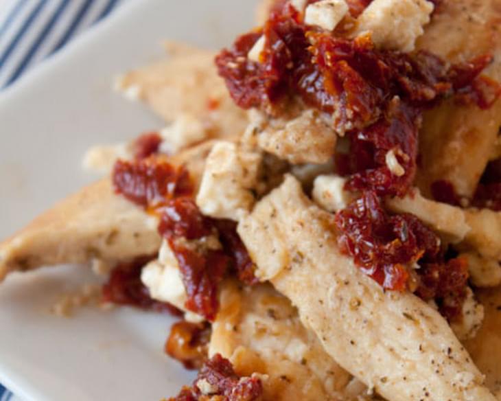 Chicken with Sun Dried Tomatoes and Feta