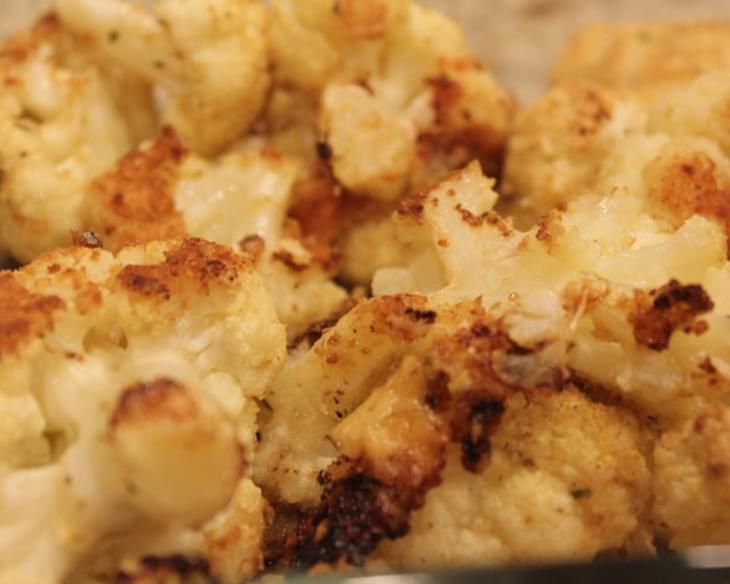 Cheesy Breaded Cauliflower Bake