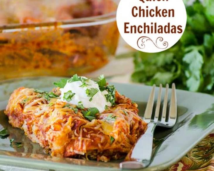 Quick Chicken Enchiladas