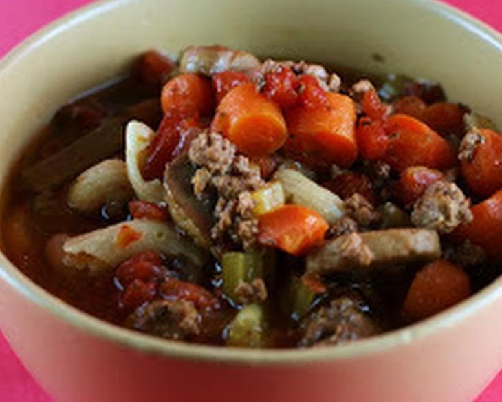 Italian Minestrone Soup in the Slow Cooker