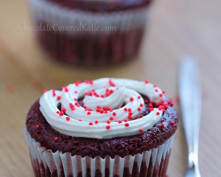 Healthy Red Velvet Cupcakes