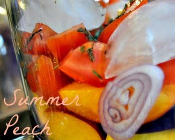 Summer Peach Gazpacho