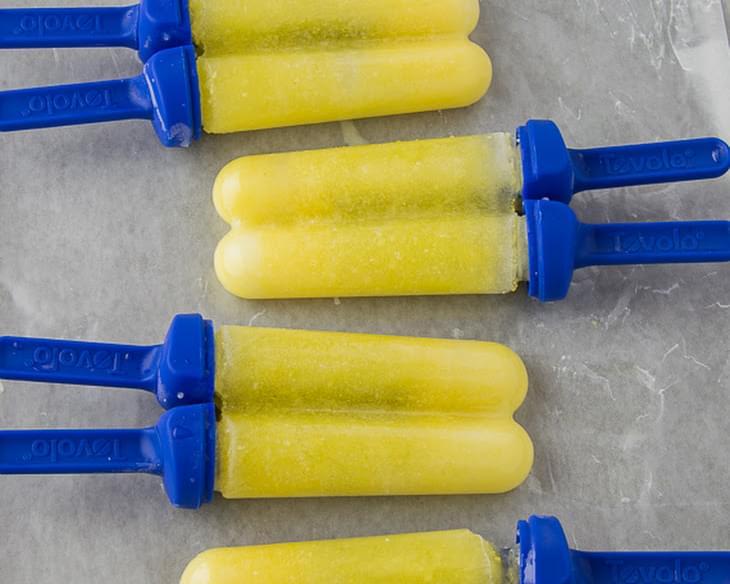 Coconut Water and Pineapple Popsicles