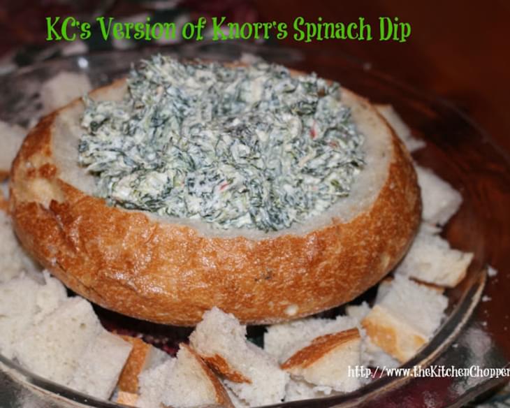 KC's Version of Knorr's Spinach Dip