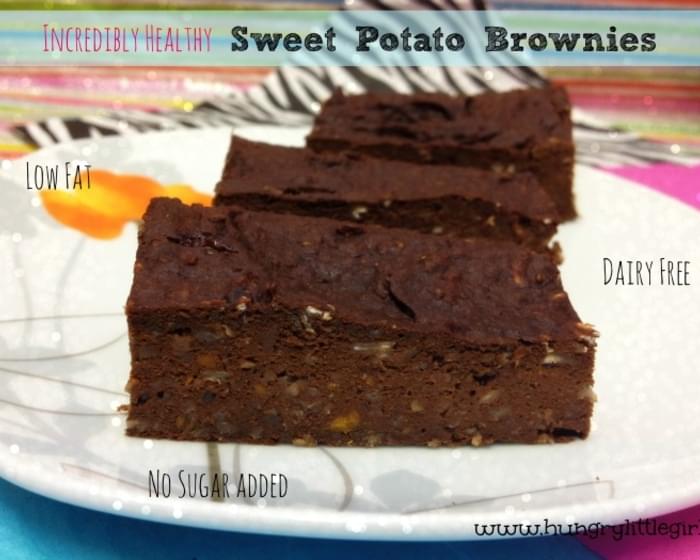 Healthy Sweet Potato Brownies