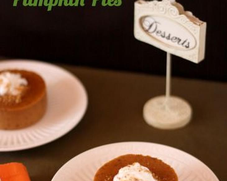 Individual Crustless Pumpkin Pies (aka Pumpkin Custards)