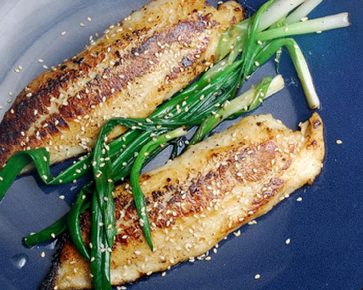 Tilapia with Miso and Scallions