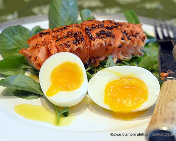 ~south African Spiced Salmon & Eggs~