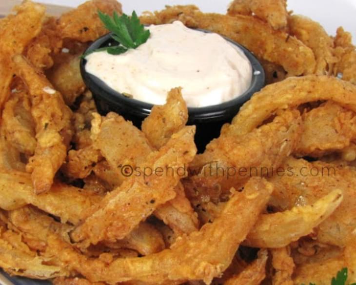 Blooming Onion Bites with Dipping Sauce!