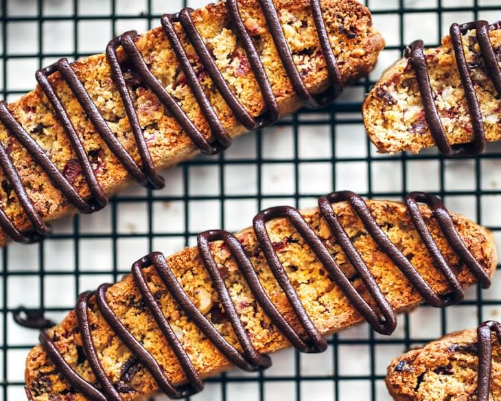 Cranberry Dark Chocolate Biscotti