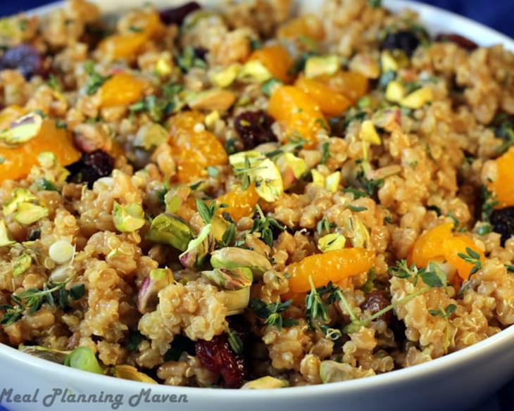 Farro 'n Quinoa Salad with Dried Cherries and Pistachios
