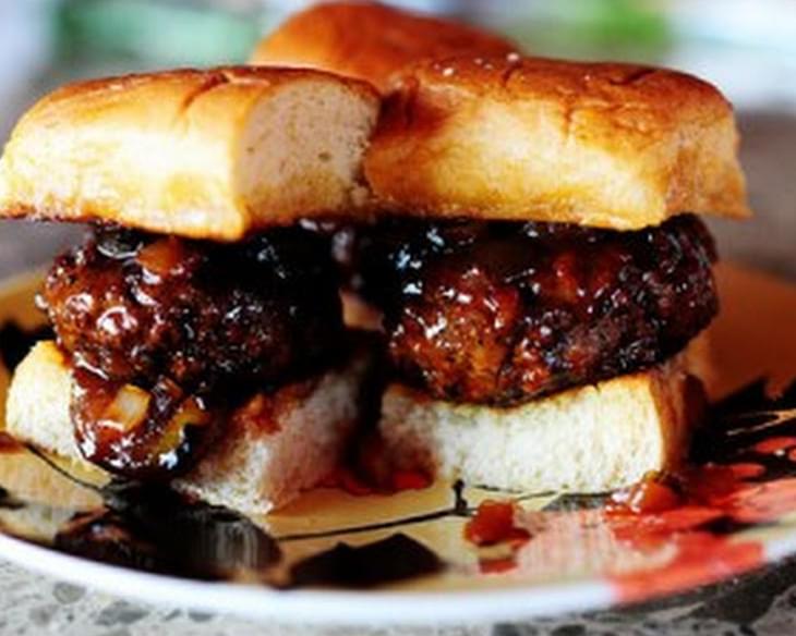 Spicy Whiskey BBQ Sliders