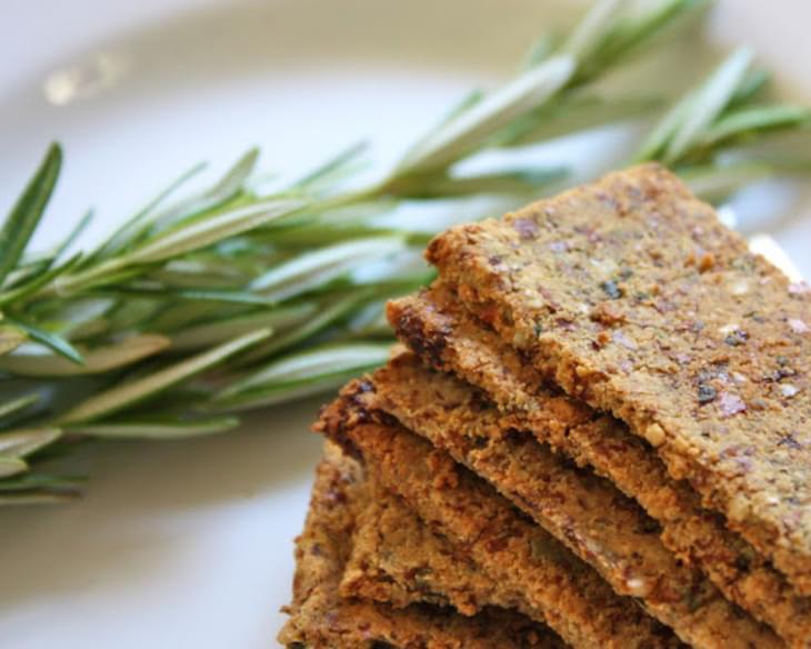 Rosemary Raisin Almond Pulp Crackers